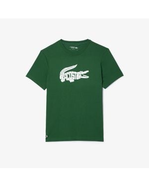 Lacoste Ultra Dry Printed Sport T-Shirt - Green