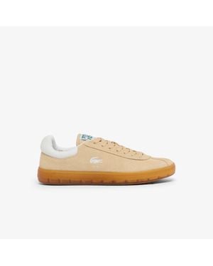 Lacoste Baseshot Suede Sneakers - Natural