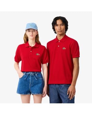 Lacoste Portugal Edition Classic Fit L.12.12 Original Polo Shirt - Red