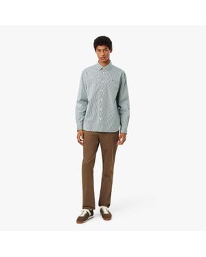 Lacoste Slim Fit Cotton Chino Pants - Gray