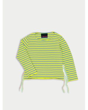 La Fetiche Armi Lightweight Striped Crew Neck Jumper - Green