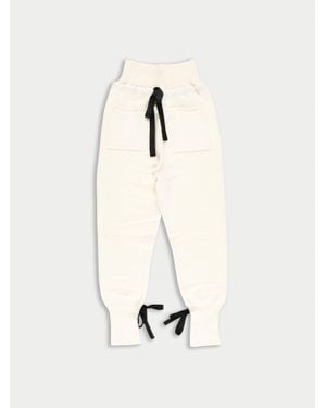 La Fetiche Tina Knitted Jogging Trousers - Natural