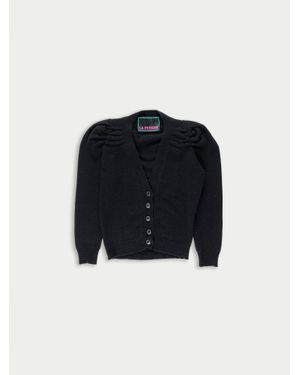 La Fetiche Vikki V-Neck Cardigan - Black