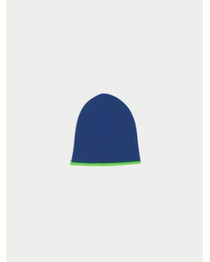 La Fetiche Mikey Ribbed Beanie - Blue