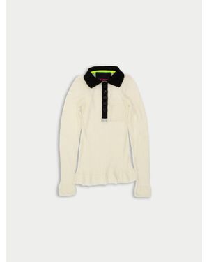 La Fetiche Mick Fine Weight Ribbed Top - Natural