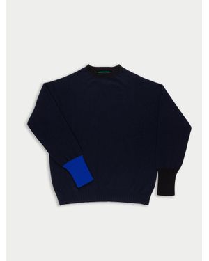 La Fetiche Bryan Lambswool Jumper - Blue