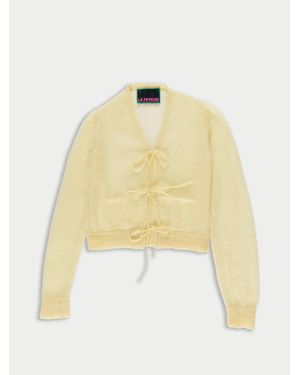 La Fetiche Alec Lightweight Knitted Cardigan - Yellow