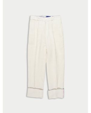La Fetiche Albert Traditional Menswear Tailored Pant - White