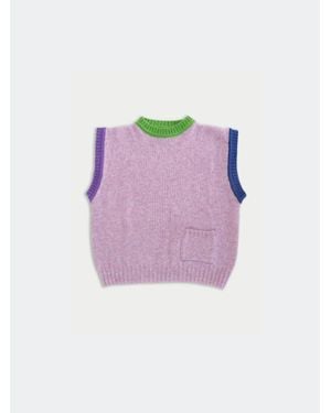 La Fetiche Judy Crew Neck Vest Top - Purple