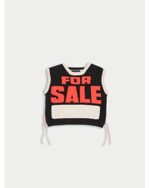 La Fetiche Myles Contrast Jumper Vest - Red