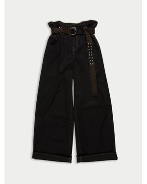 La Fetiche Keith Cotton Utility Trousers - Black