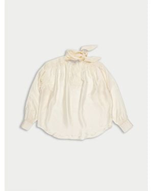 La Fetiche Nusch Neck Tie Blouse - White