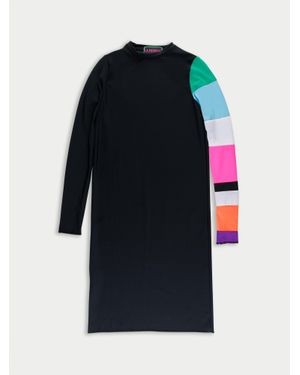 La Fetiche Suzan Lycra T-Shirt Dress - Black