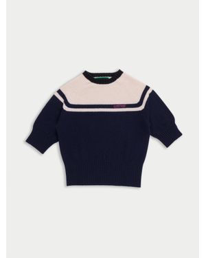 La Fetiche Ady 3/4 Sleeve Jumper - Blue