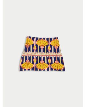 La Fetiche Kley Knitted Mini Skirt - White
