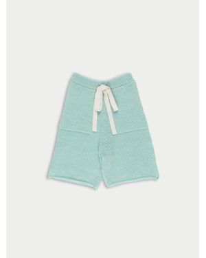 La Fetiche Al Knit Knitted Shorts - Blue