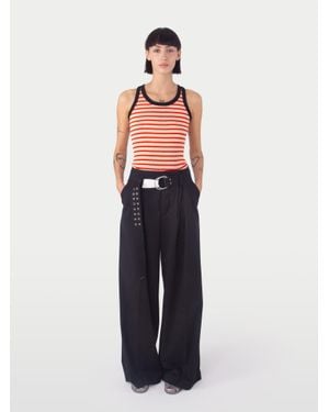 La Fetiche Angie Pleated Pant - Blue