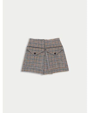 La Fetiche Brigitte Tweed Mini Skirt - Grey