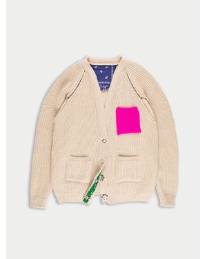 La Fetiche Valerie Heavy Weight Knitted Cardigan - Pink