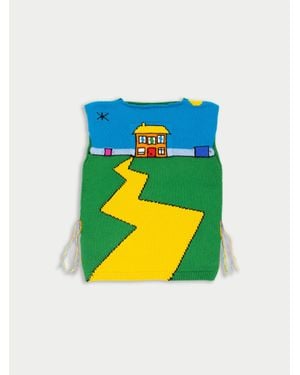 La Fetiche Duggie Sleeveless Collaboration With Artist Duggie Fields - Blue