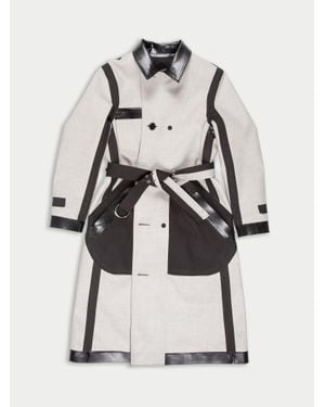 La Fetiche Teddy Fitted Trench Coat - White