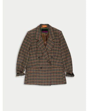 La Fetiche Camille Tailored Blazer Jacket - Brown
