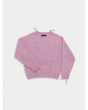 La Fetiche Joy Crew Neck Shetland Jumper - Pink