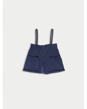 La Fetiche Yuki Knitted Camisole Top - Blue
