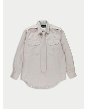 La Fetiche Loic Military Style Shirt - White