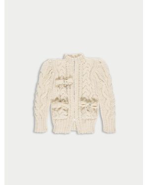 La Fetiche Cara Cable Cardigan - Natural