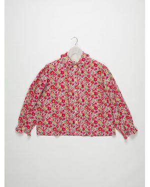 La Fetiche Jane Liberty Print Cotton Blouse - Red
