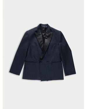 La Fetiche Maxime Oversized Smoking Jacket - Blue