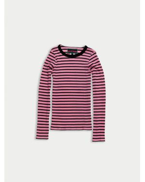 La Fetiche Jackie Raye Fine Weight Ribbed Top - Red
