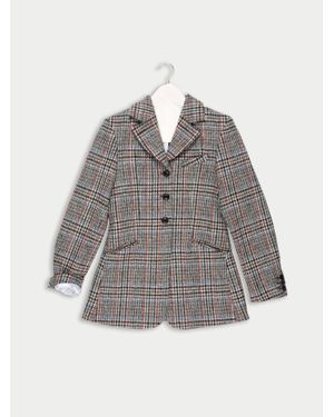 La Fetiche Bianca Tweed Tailored Riding Jacket - Grey
