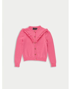 La Fetiche Vali Fine Weight Cardigan - Pink