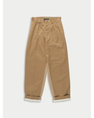La Fetiche Daho Pleated Trousers - Natural