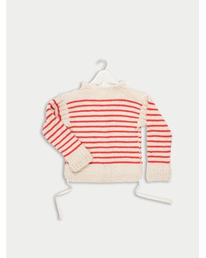 La Fetiche Cindy Traditional Handknitted Sailor Jumper - Red