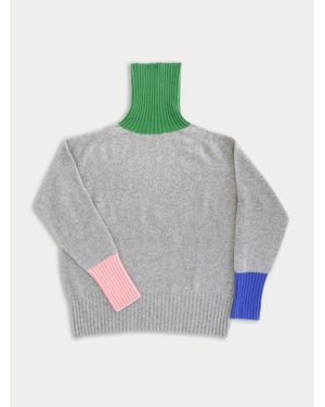 La Fetiche Rudi X Oversized Seam Free Polo Jumper - Grey
