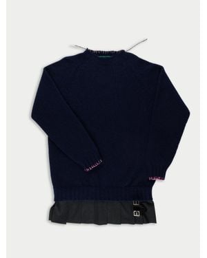 La Fetiche Sydney Oversized Jumper Dress - Blue
