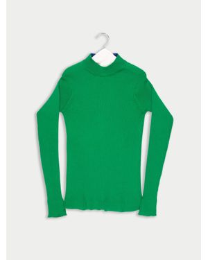 La Fetiche Albini Fitted Ribbed Jumper - Green