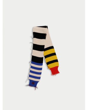 La Fetiche Pasquier Striped Scarf - White