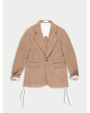 La Fetiche Helmut Menswear Styled Jacket - Natural