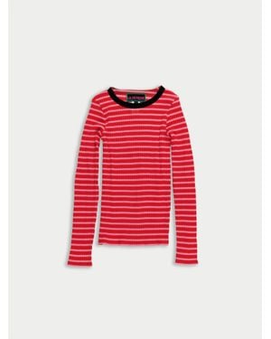 La Fetiche Jackie Raye Striped Top - Red