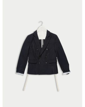La Fetiche Sartre Tailored Blazer Jacket - Blue