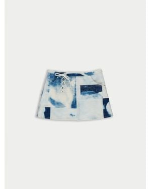La Fetiche Thelma Denim Mini Skirt - Blue