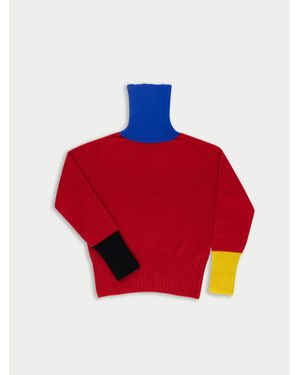 La Fetiche Rudi Traditional Seam-Free Polo Jumper - Red