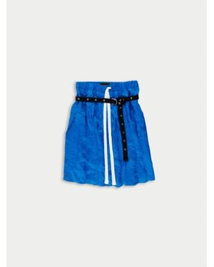 La Fetiche Bernadette Pleated Skirt - Blue