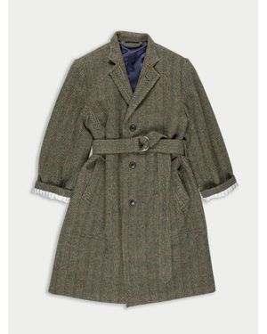 La Fetiche Jean Paul Oversized Tweed Overcoat - Green