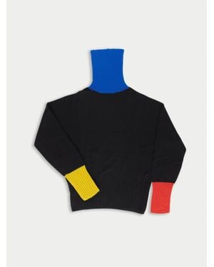 La Fetiche Rudi Traditional Seam-Free Polo Jumper - Blue