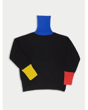 La Fetiche Rudi Traditional Seam-Free Polo Jumper - Black